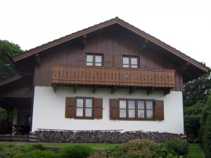 Holz Fassade nachher